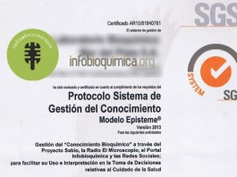 Certificación de “Sistema de Gestión de Conocimiento”