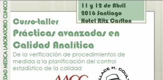 Curso-Taller Prácticas Avanzadas en Calidad Analítica: Chile, Abril 2016