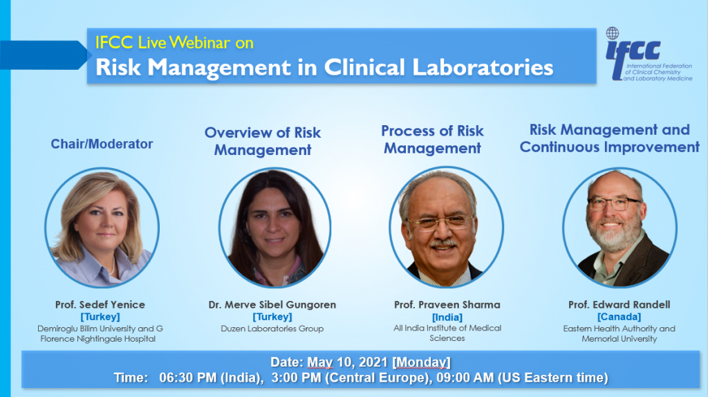 IFCC Webinar: Risk Management in Clinical Laboratories | Infobioquimica.org